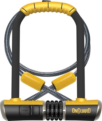 Picture of OnGuard Zapicie rowerowe Combo DT 8012C U-Lock 115x230 mm czarno-óte(ONG-8012C)