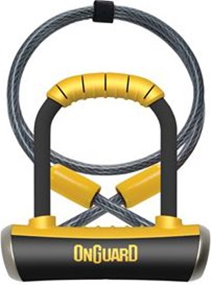 Picture of OnGuard Zapicie rowerowe PitBull Mini DT 8008 + linka (ONG-8008)