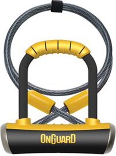 Picture of OnGuard Zapicie rowerowe PitBull Mini DT 8008 + linka (ONG-8008)