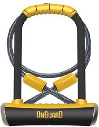 Изображение OnGuard Zapicie rowerowe PitBull Mini LS 8007DT + linka (ONG-8007DT)