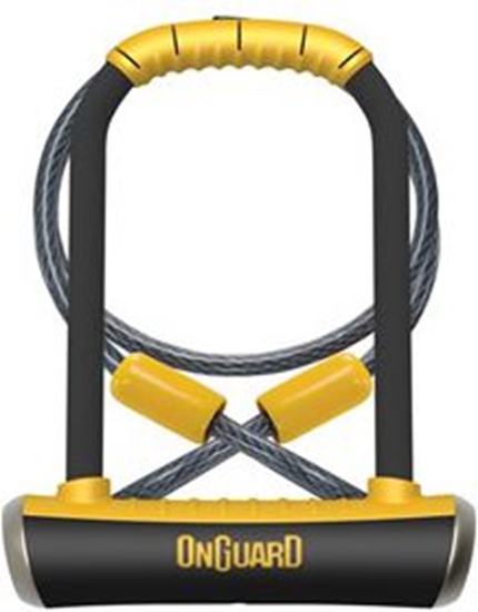 Picture of OnGuard Zapicie rowerowe PitBull Mini LS 8007DT + linka (ONG-8007DT)