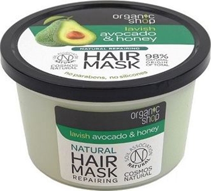Изображение Organic Shop Hair Mask maska rewitalizująca do włosów Awokado & Miód 250ml