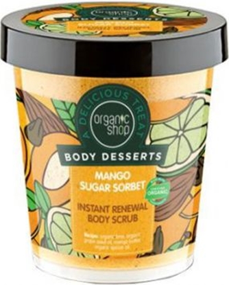Attēls no Organic Shop Organic Shop Body Desserts Mango Sugar Sorbet Body Scrub (W) peeling do ciała 450ml