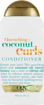 Attēls no Organix Cosmetix Conditioner Quenching + Coconut Curls odżywka do włosów kręconych 385ml