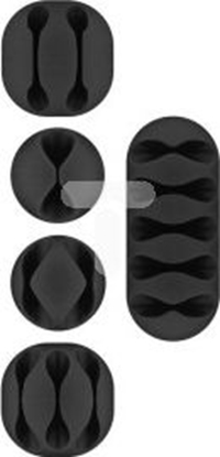 Attēls no Organizer Goobay Uchwyt Czarny 5 sztuk  (70683)