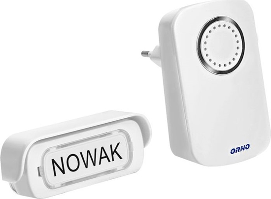 Picture of Orno Dzwonek bezprzewodowy ERATO AC, sieciowy, learning system, 32 dwiki, 100m OR-DB-AX-151