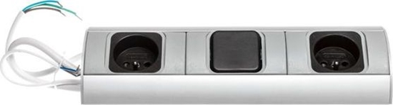 Picture of Orno Gniazdo meblowe z wycznikiem, 2x2P+Z