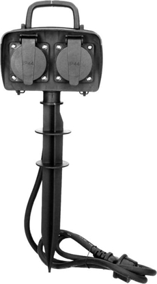 Picture of Orno Gniazdo ogrodowe 2x2P+Z (schuko), IP44, 1,5m H07RN-F 3x1,5mm2 OR-AE-13138(GS)