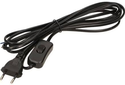 Picture of Orno Przewód przyczeniowy z wycznikiem b/u Euro 3m czarny (OR-AE-1394/B)