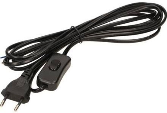 Picture of Orno Przewód przyczeniowy z wycznikiem b/u Euro 3m czarny (OR-AE-1394/B)