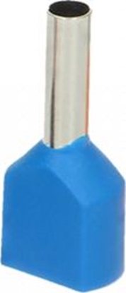 Picture of Orno Tulejka izolowana podwójna, przekrój maksymalny 0,75mm?, dugo miedzianej tulejki 8mm, 100 sztuk.