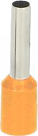 Изображение Orno Tulejka izolowana, przekrój maksymalny 4mm?, dugo miedzianej tulejki 10mm, 100 sztuk.