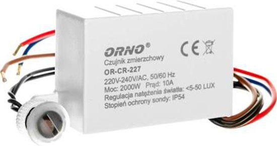 Picture of Orno Wycznik zmierzchowy z czujnikiem 10A 230V 5-50lx (OR-CR-227)