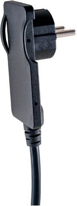 Изображение Orno Wtyczka paska ktowa 2P 16A 250V z przewodem 1,5m, czarna (OR-AE-1312/B)