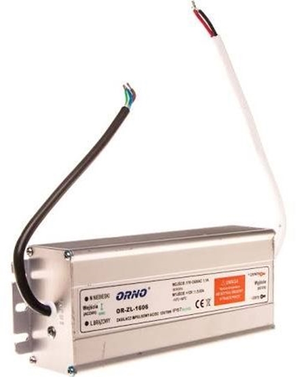 Picture of Orno Zasilacz do owietlenia LED 90-265V AC/12V DC 70W IP67 (OR-ZL-1606)