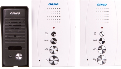Изображение Orno ZZestaw domofonowy jednorodzinny z interkomem, bezsuchawkowy, biay, ELUVIO INTERCOM OR-DOM-RE-920/W - OR-DOM-RE-920/W