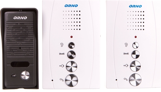 Изображение Orno ZZestaw domofonowy jednorodzinny z interkomem, bezsuchawkowy, biay, ELUVIO INTERCOM OR-DOM-RE-920/W - OR-DOM-RE-920/W