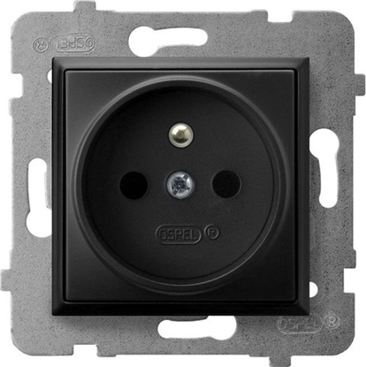 Picture of Ospel ARIA Gniazdo pojedyncze z/u czarny metalik GP-1UZ/m/33