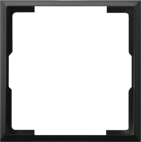 Picture of Ospel ARIA Ramka ozdobna do gniazd: wtyczkowych pojedynczych, teleinformatycznych i ciemniaczy czarny metalik RO-2U/33