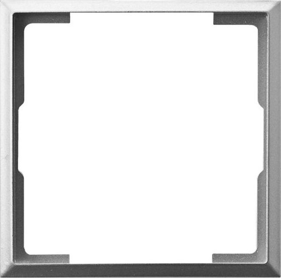 Picture of Ospel ARIA Ramka ozdobna do gniazd: wtyczkowych pojedynczych, teleinformatycznych i ciemniaczy srebro RO-2U/18