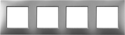 Attēls no Ospel ARIA Ramka poczwórna srebro R-4U/18