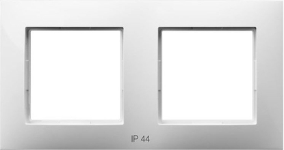 Attēls no Ospel ARIA Ramka podwójna do czników IP44 biay RH-2U/00