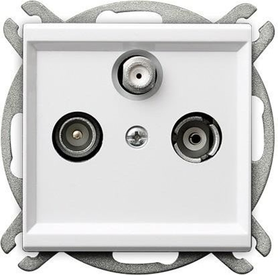 Picture of Ospel Gniazdo antenowe Sonata RTV-SAT kocowe biae (GPA-RS/m/00)