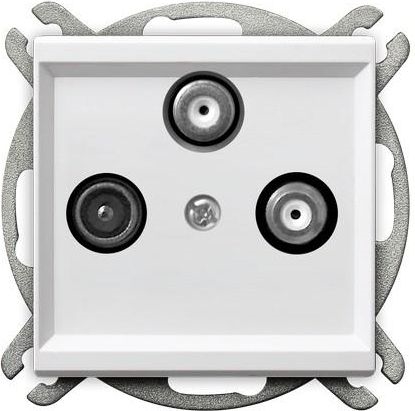 Picture of Ospel Gniazdo antenowe Sonata RTV-SAT przelotowe biae (GPA-RSP/m/00)