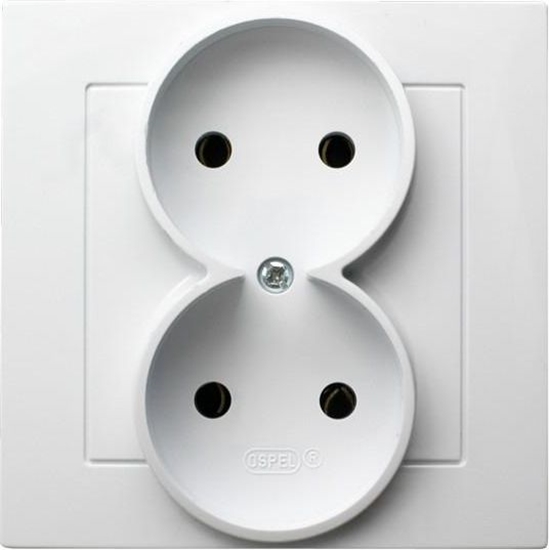 Picture of Ospel Gniazdo AS podwójne biae (GP-2G/00)