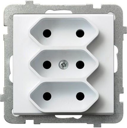 Picture of Ospel Gniazdo Euro Sonata potrójne biae (GP-3R/m/00)