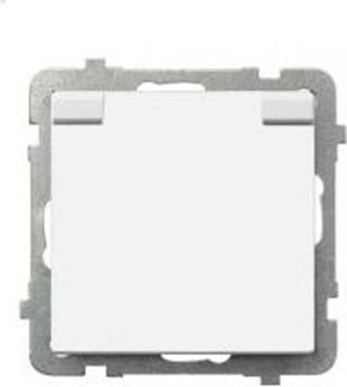 Picture of Ospel Gniazdo hermetyczne Sonata pojedyncze biae z/u 16A IP44 z przesonami klapka biaa (GPH-1RZP/m/00/w)