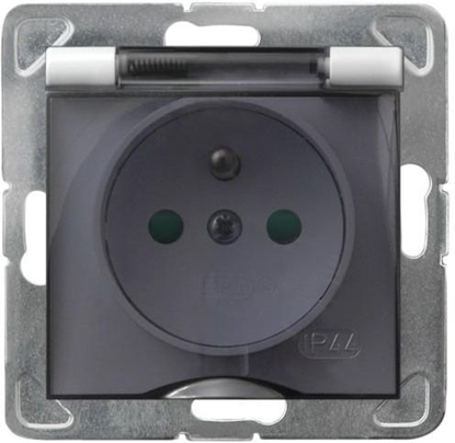 Picture of Ospel Gniazdo Impresja bryzgoszczelne z uziemieniem i przesonami biae (GPH-1YZP/m/00/d)