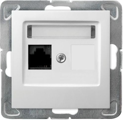 Attēls no Ospel Gniazdo komputerowe Impresja pojedyncze RJ45 5e biae (GPK-1Y/K/m/00)