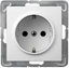 Picture of Ospel Gniazdo pojedyncze Impresja z uziemieniem schuko biay (GP-1YS/m/00)