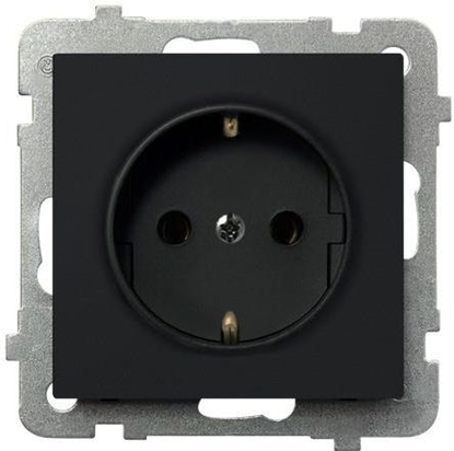 Attēls no Ospel Gniazdo Sonata pojedyncze schuko czarny metalik (GP-1RS/m/33)