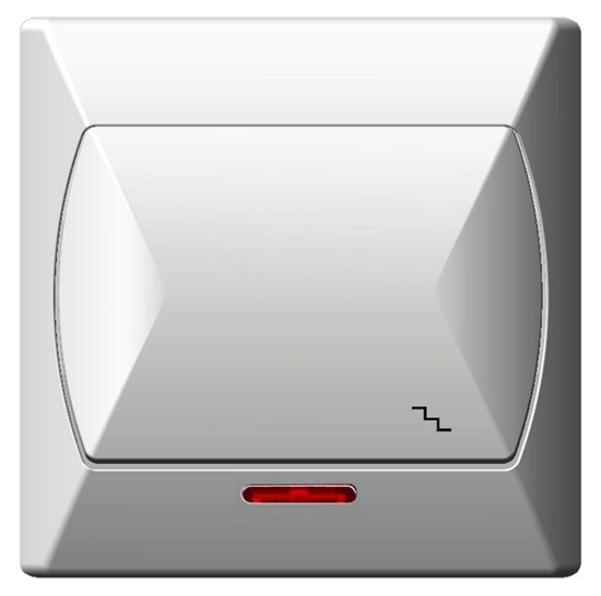 Изображение Ospel cznik schodowy z powietleniem pomaraczowym AKCENT P-3AS/00