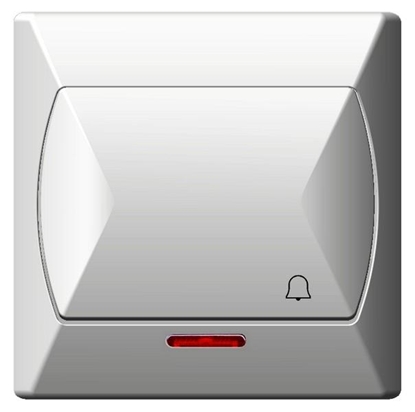 Attēls no Ospel cznik zwierny dzwonek z podwietleniem pomaraczowym AKCENT P-6AS/00