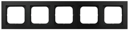 Изображение Ospel Ramka piciokrotna Sonata czarny metalik (R-5R/33)