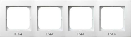 Picture of Ospel Ramka poczwórna AS do czników IP-44 biay (RH-4G/00)