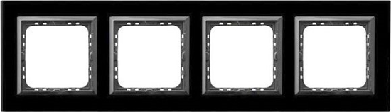 Изображение Ospel Ramka Poczwórna Czarne Szko IMPRESJA OSPEL