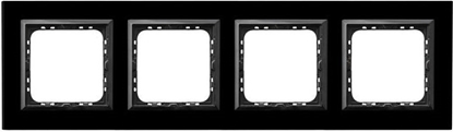 Изображение Ospel Ramka poczwórna Sonata szko czarny (R-4RGC/32/25)