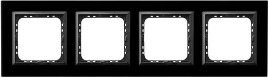 Изображение Ospel Ramka poczwórna Sonata szko czarny (R-4RGC/32/25)
