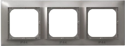 Picture of Ospel Ramka potrójna Impresja do czników IP-44 tytan (RH-3Y/23)