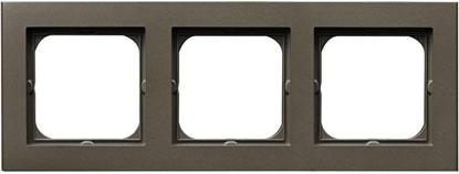Изображение Ospel Ramka potrójna Sonata czekoladowy metalik (R-3R/40)