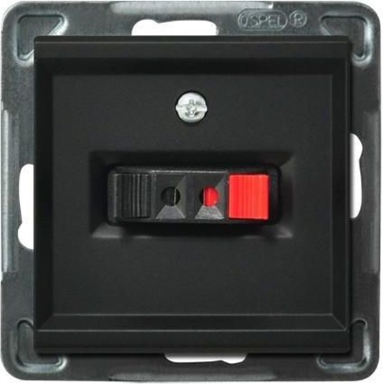 Picture of Ospel SONATA Gniazdo gonikowe pojedyncze czarny metalik (GG-1R/m/33)