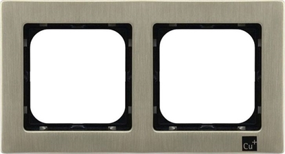 Picture of Ospel SONATA Ramka podwójna nowe srebro R-2RM/44