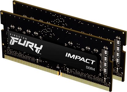 Изображение Pamięć do laptopa Kingston Fury Impact, SODIMM, DDR4, 32 GB, 3200 MHz, CL20 (KF432S20IBK2/32)