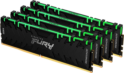 Изображение Pamięć Kingston Fury Renegade RGB, DDR4, 32 GB, 3600MHz, CL16 (KF436C16RBAK4/32)
