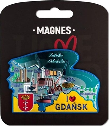 Attēls no Pan Dragon Magnes I love Poland Gdańsk ILP-MAG-A-GD-35