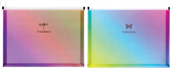 Picture of Panta Plast Koperta A4 na zip glitter rainbow mix 88305